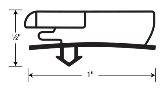 Anthony Aircell Reach-In Cooler Door Gasket, 208- Black [CDP 2080]