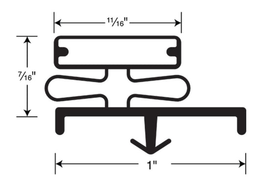 Walk-In Cooler Door Gasket, 405 - Gray [CDP 4050G]